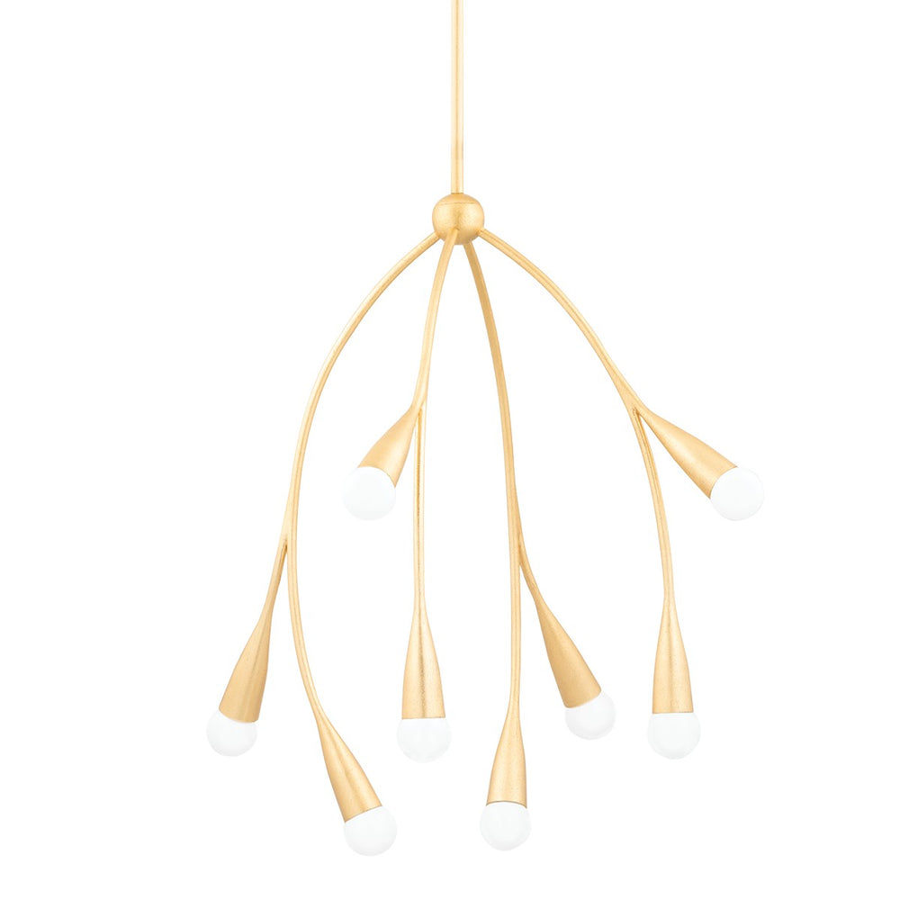 Mitzi Canada - Eight Light Chandelier - Elsa - Gold Leaf- Union Lighting Luminaires Decor