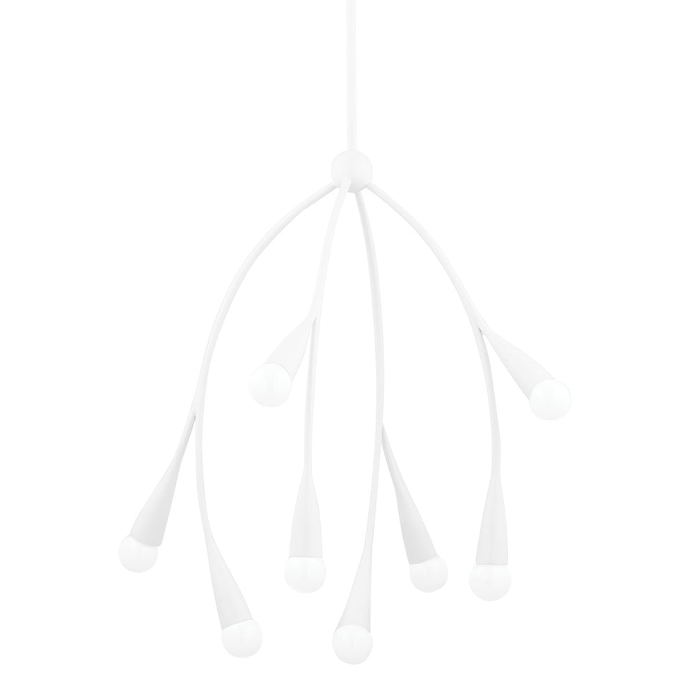 Mitzi Canada - Eight Light Chandelier - Elsa - Textured White- Union Lighting Luminaires Decor