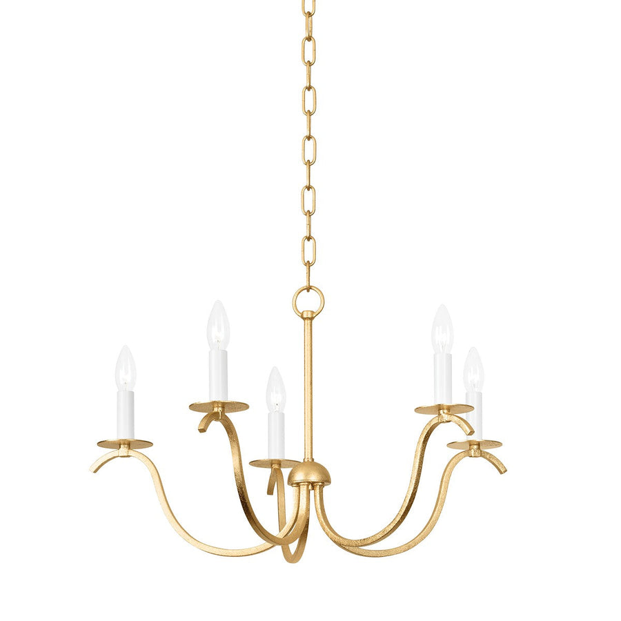 Mitzi Canada - Five Light Chandelier - Jaclin - Gold Leaf- Union Lighting Luminaires Decor