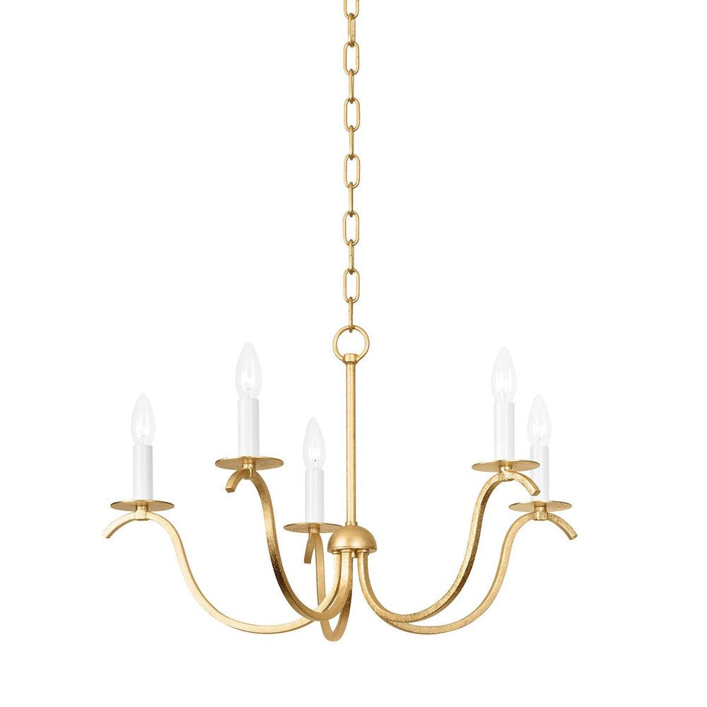 Mitzi Canada - Five Light Chandelier - Jaclin - Gold Leaf- Union Lighting Luminaires Decor