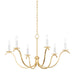 Mitzi Canada - Six Light Chandelier - Jaclin - Gold Leaf- Union Lighting Luminaires Decor