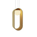 Accord Lighting - One Light Pendant - Sfera - Organic Gold- Union Lighting Luminaires Decor