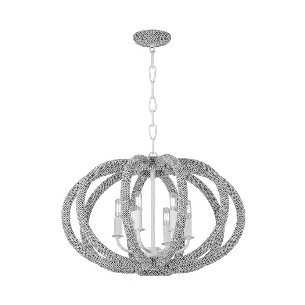 Hudson Valley Canada - Three Light Chandelier - Lewiston - White Plaster- Union Lighting Luminaires Decor