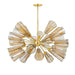 Hudson Valley Canada - 25 Light Chandelier - Hartwood - Aged Brass- Union Lighting Luminaires Decor