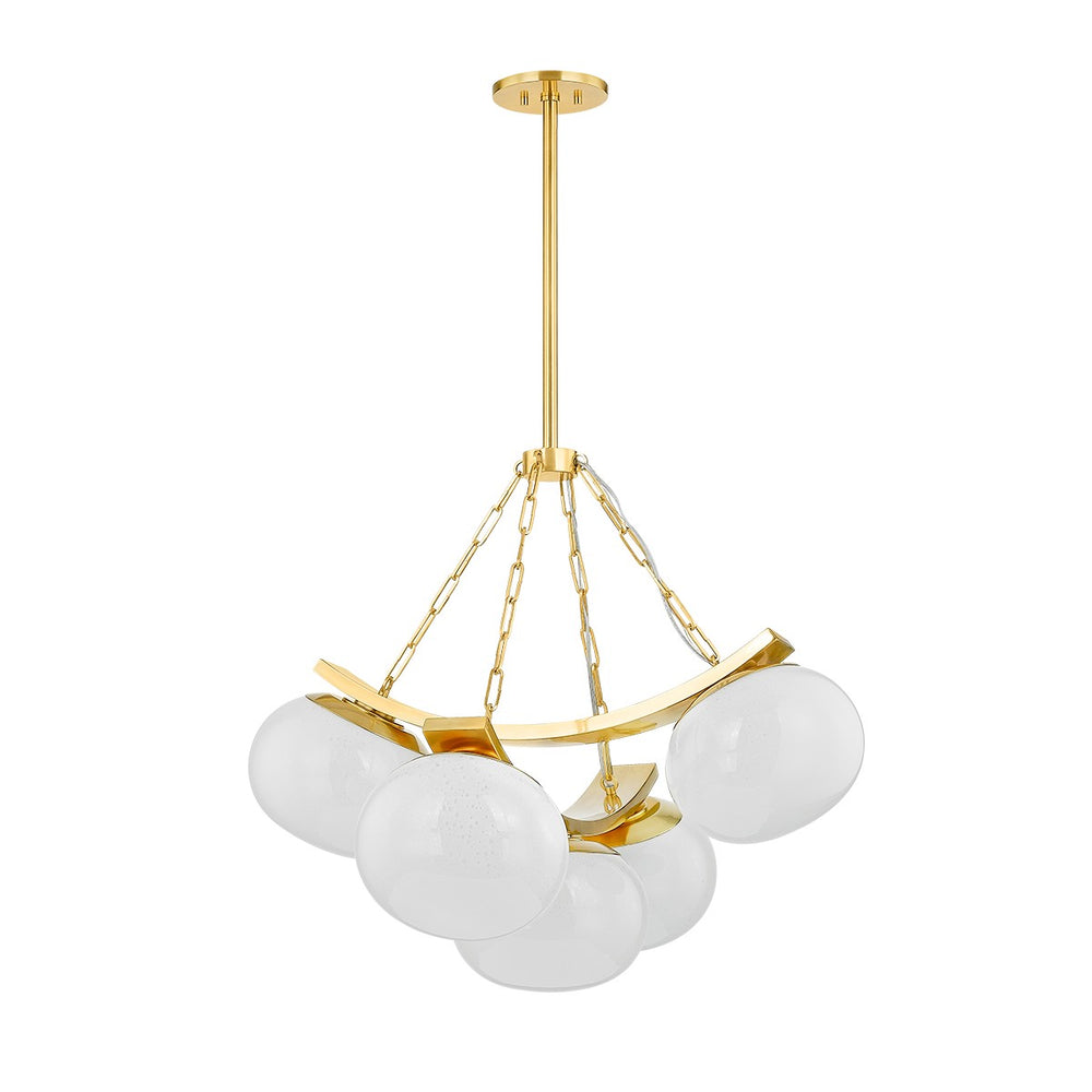 Hudson Valley Canada - Five Light Chandelier - Duxbury - Aged Brass- Union Lighting Luminaires Decor