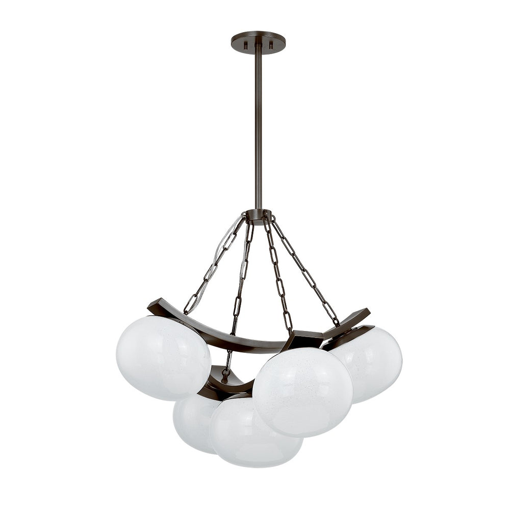 Hudson Valley Canada - Five Light Chandelier - Duxbury - Distressed Bronze- Union Lighting Luminaires Decor