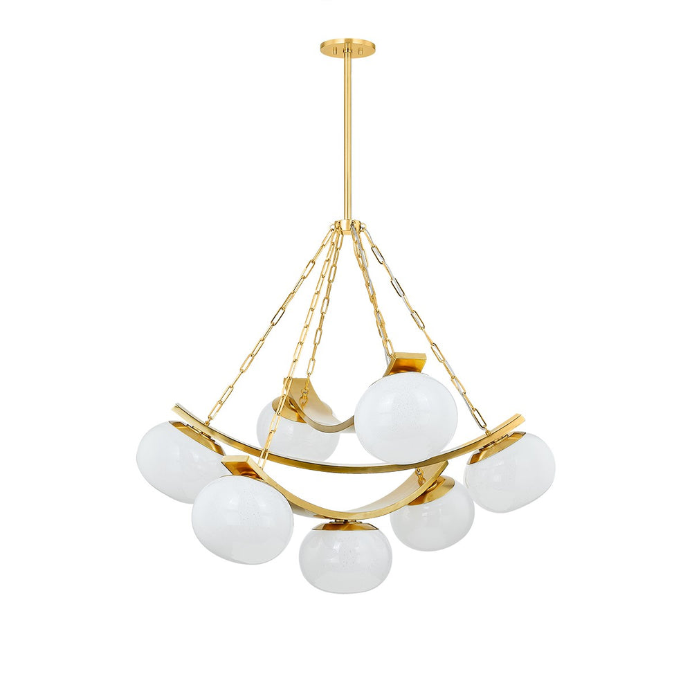 Hudson Valley Canada - Seven Light Chandelier - Duxbury - Aged Brass- Union Lighting Luminaires Decor