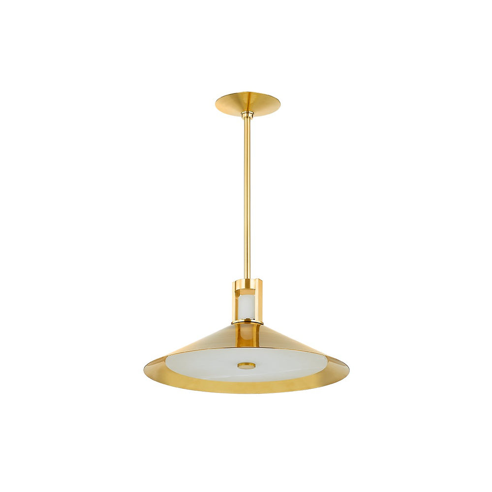 Hudson Valley Canada - LED Pendant - Clermont - Aged Brass- Union Lighting Luminaires Decor