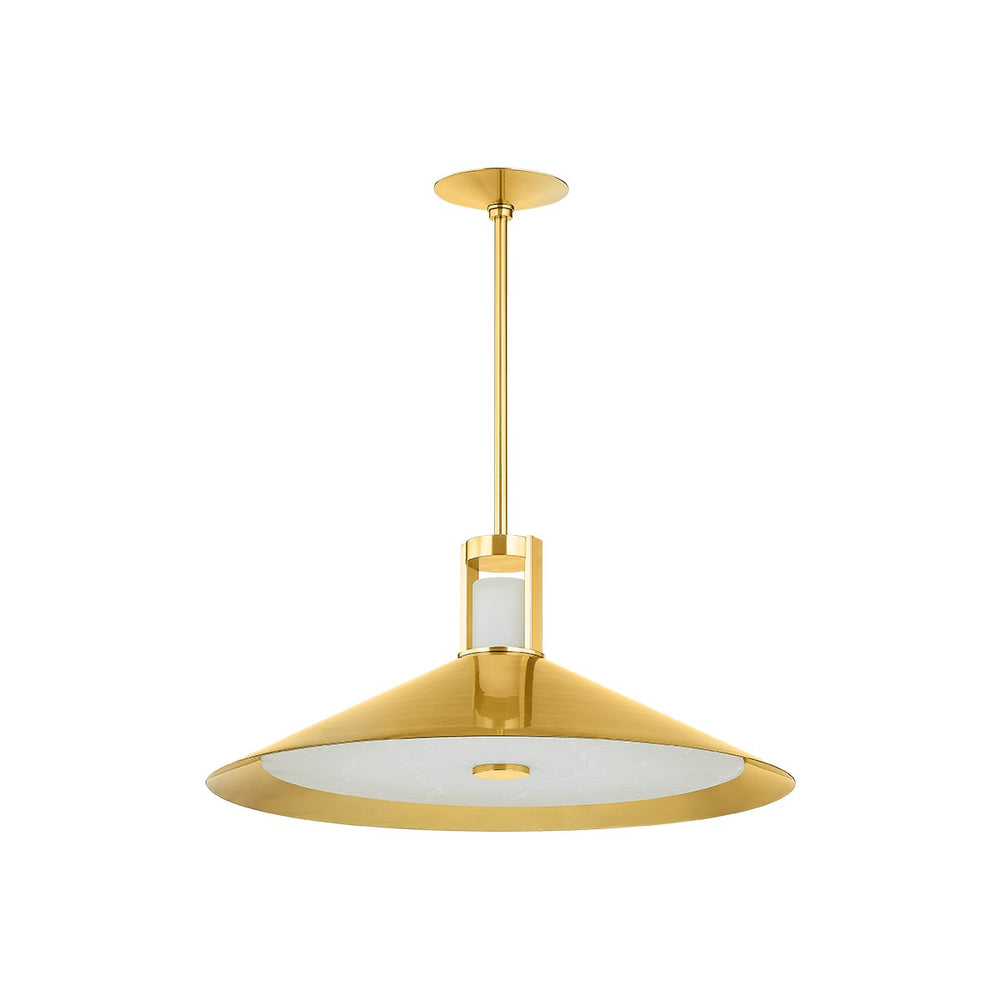 Hudson Valley Canada - LED Pendant - Clermont - Aged Brass- Union Lighting Luminaires Decor