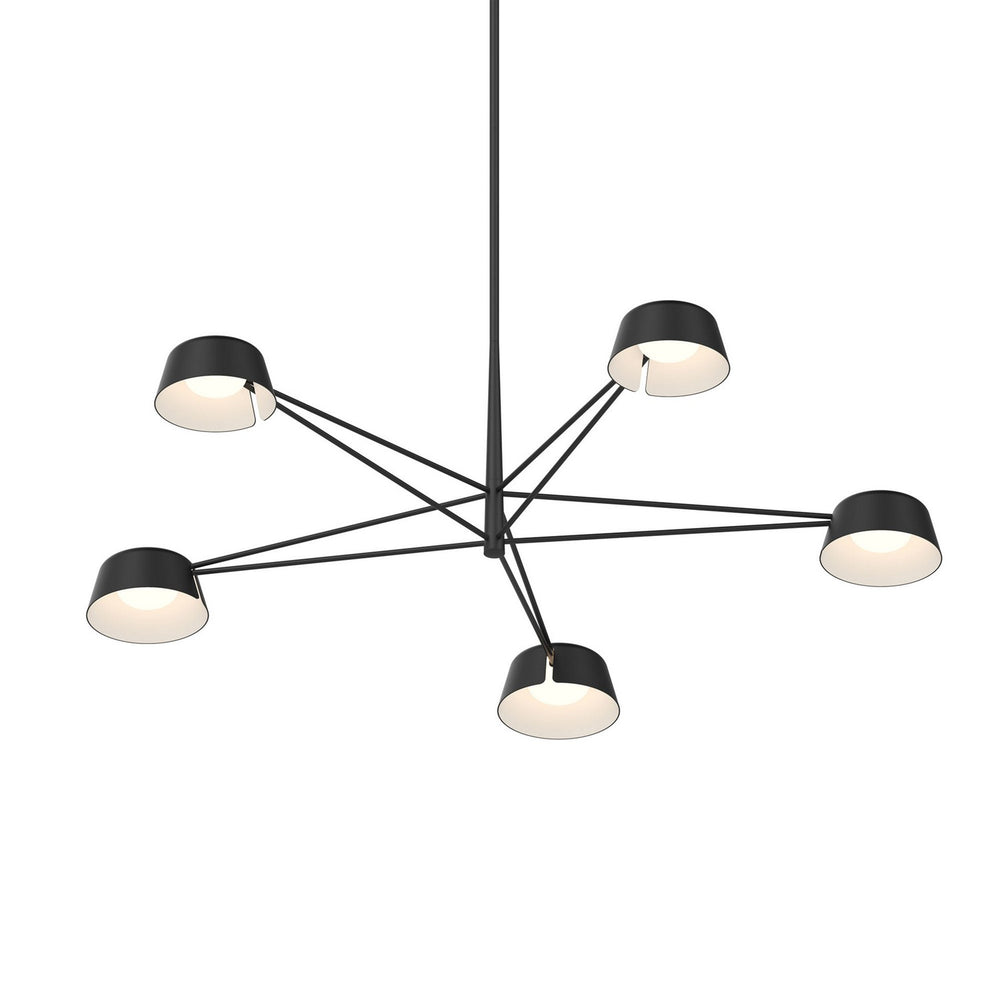 Sonneman Canada - LED Pendant - Ray - Satin Black- Union Lighting Luminaires Decor