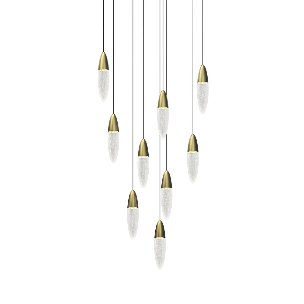 Sonneman - LED Pendant - Sultana - Satin Brass- Union Lighting Luminaires Decor