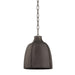 Troy Lighting Canada - One Light Pendant - Flint - Blackened Graphite- Union Lighting Luminaires Decor