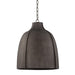 Troy Lighting Canada - One Light Pendant - Flint - Blackened Graphite- Union Lighting Luminaires Decor