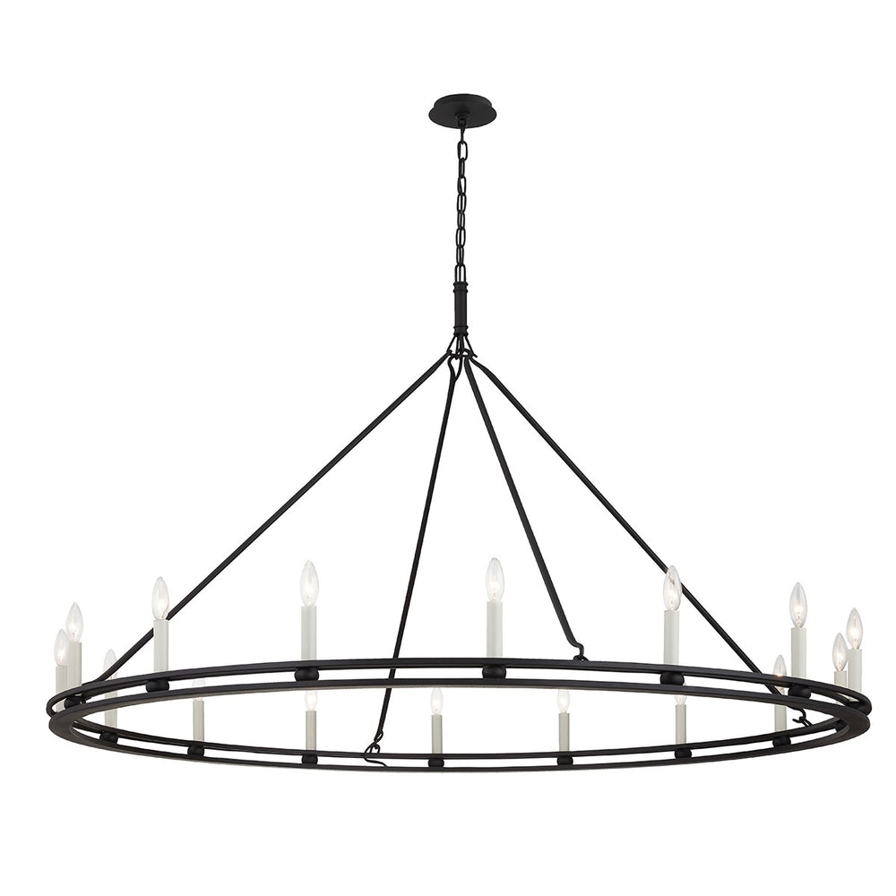 Troy Lighting Canada - 16 Light Chandelier - Sutton - Textured Black- Union Lighting Luminaires Decor