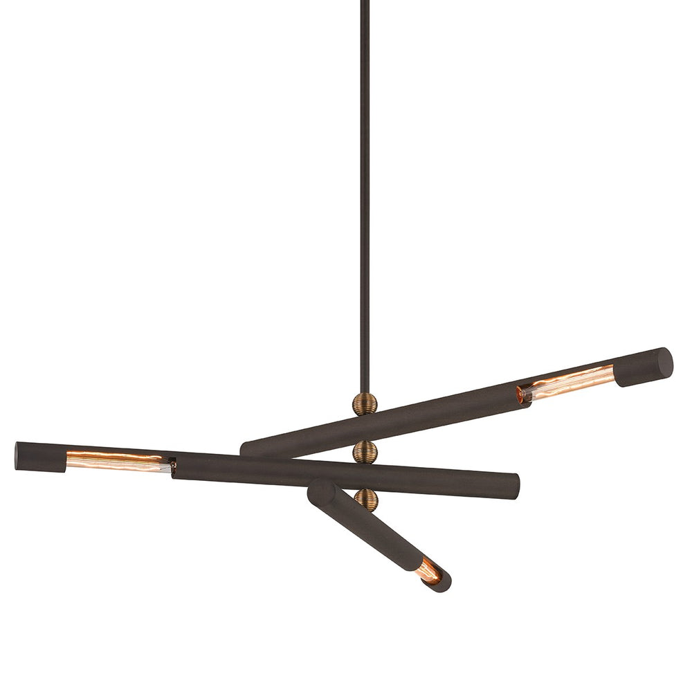 Troy Lighting Canada - Three Light Chandelier - Hendrix - Bronze- Union Lighting Luminaires Decor