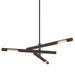 Troy Lighting Canada - Three Light Chandelier - Hendrix - Bronze- Union Lighting Luminaires Decor