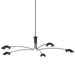 Troy Lighting Canada - Five Light Chandelier - Leo - Soft Black- Union Lighting Luminaires Decor