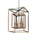 Troy Lighting Canada - Four Light Lantern - Morgan - Gold Silver Leaf- Union Lighting Luminaires Decor