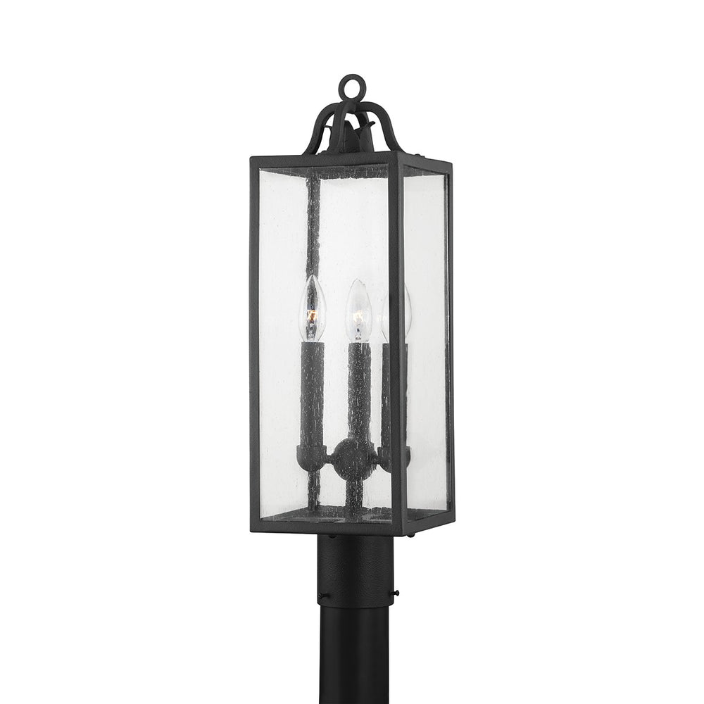 Troy Lighting Canada - Three Light Outdoor Post Mount - Caiden - Forged Iron- Union Lighting Luminaires Decor