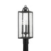Troy Lighting Canada - Three Light Outdoor Post Mount - Caiden - Forged Iron- Union Lighting Luminaires Decor
