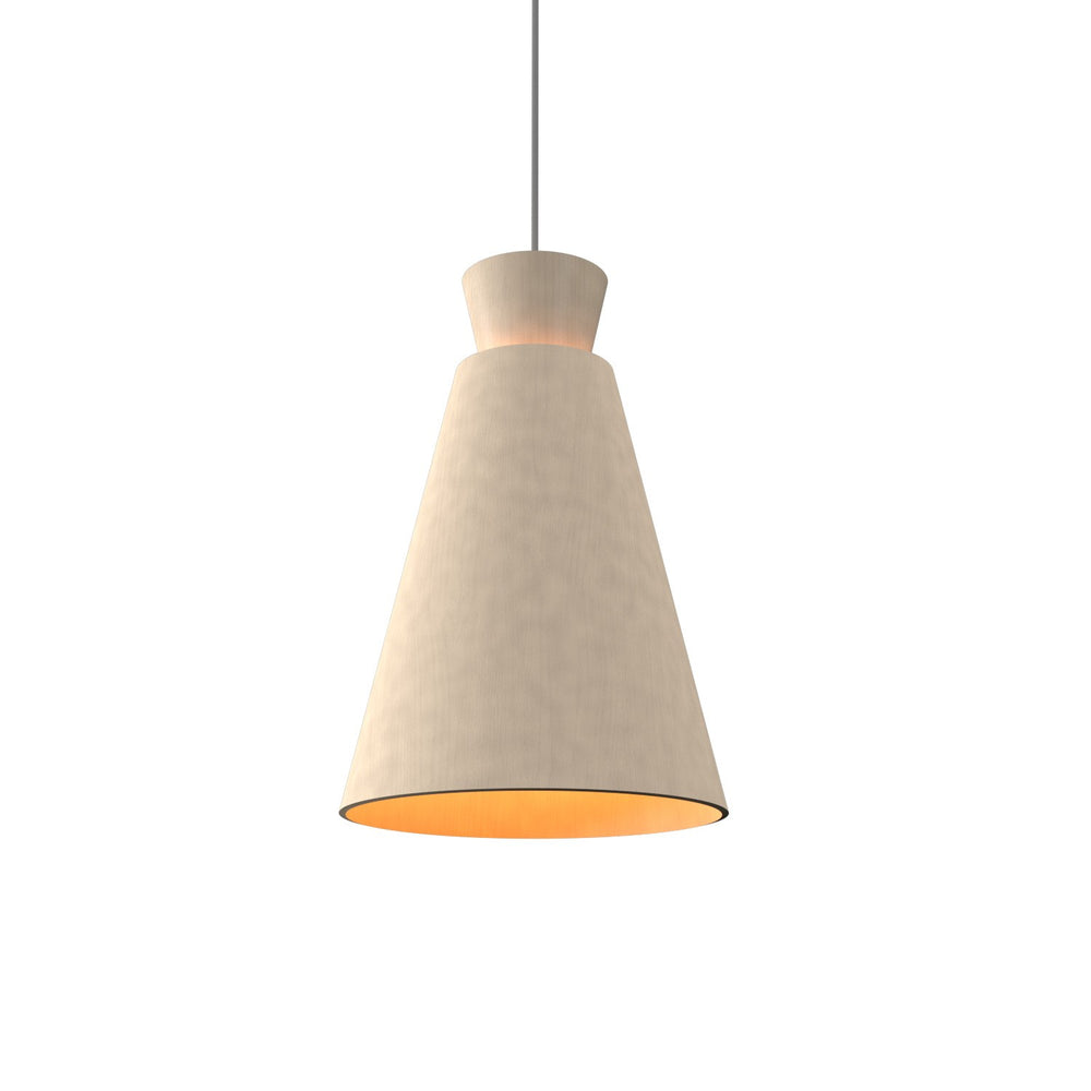 Accord Lighting - One Light Pendant - Conical - Organic Cappuccino- Union Lighting Luminaires Decor