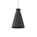 Accord Lighting - One Light Pendant - Conical - Organic Grey- Union Lighting Luminaires Decor