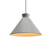 Accord Lighting - One Light Pendant - Conical - Organic White- Union Lighting Luminaires Decor