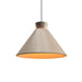 Accord Lighting - One Light Pendant - Conical - Organic Cappuccino- Union Lighting Luminaires Decor