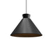 Accord Lighting - One Light Pendant - Conical - Organic Grey- Union Lighting Luminaires Decor