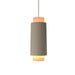 Accord Lighting - One Light Pendant - Cylindrical - Organic Cappuccino- Union Lighting Luminaires Decor