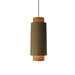 Accord Lighting - One Light Pendant - Cylindrical - Organic Gold- Union Lighting Luminaires Decor