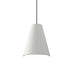Accord Lighting - One Light Pendant - Conical - Organic White- Union Lighting Luminaires Decor
