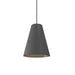 Accord Lighting - One Light Pendant - Conical - Organic Grey- Union Lighting Luminaires Decor