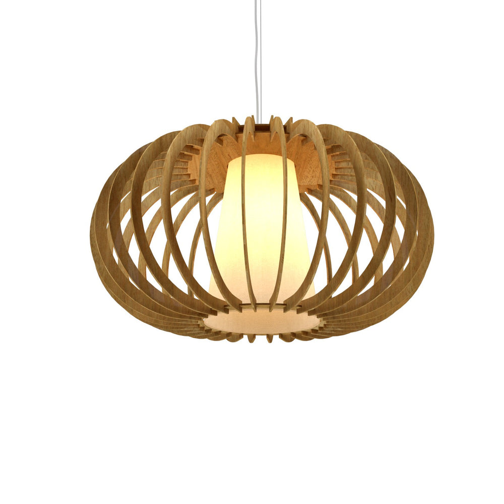 Accord Lighting - One Light Pendant - Stecche di Legno - Louro Freijo- Union Lighting Luminaires Decor