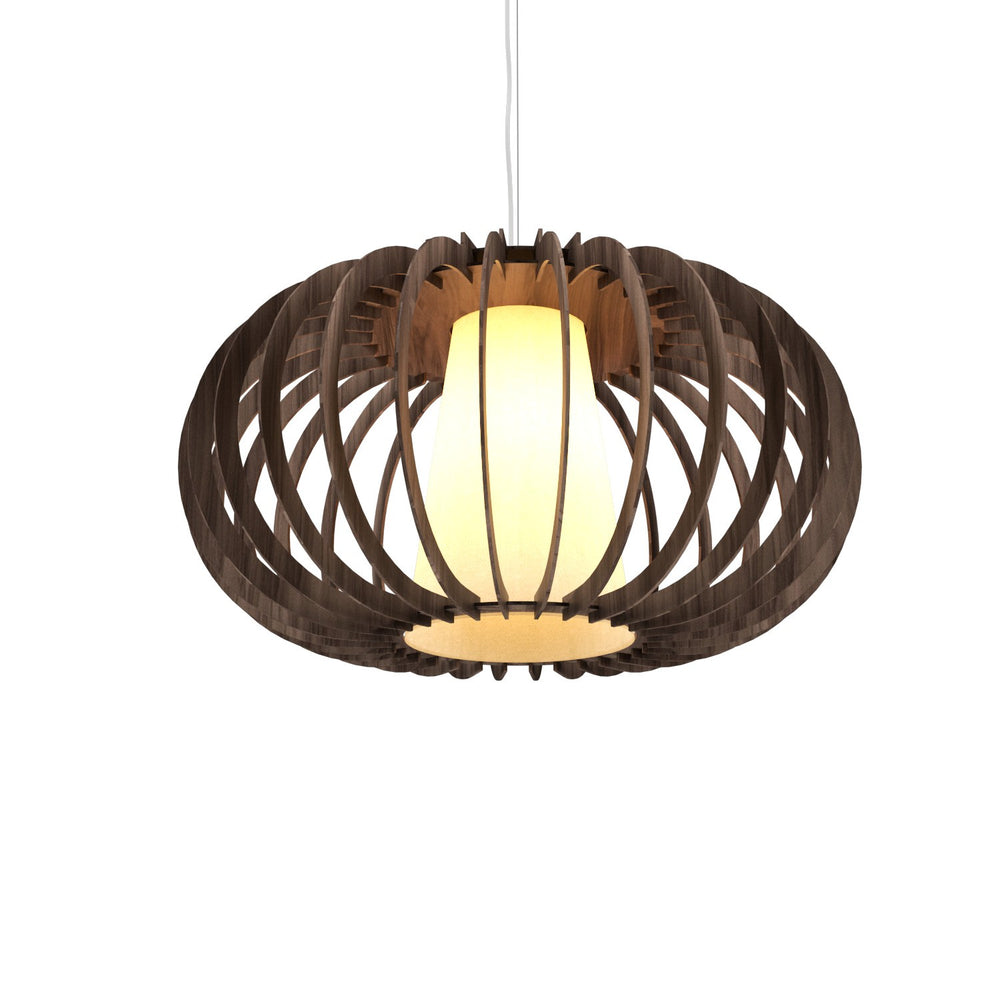 Accord Lighting - One Light Pendant - Stecche di Legno - American Walnut- Union Lighting Luminaires Decor