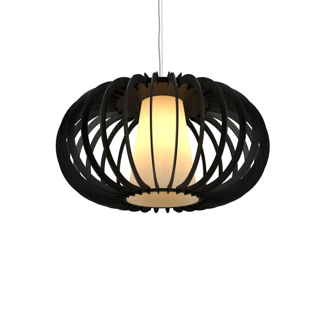 Accord Lighting - One Light Pendant - Stecche di Legno - Charcoal- Union Lighting Luminaires Decor