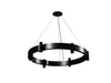Accord Lighting - 12 Light Pendant - Flow - Organic Black- Union Lighting Luminaires Decor