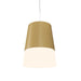 Accord Lighting - One Light Pendant - Conical - Organic Gold- Union Lighting Luminaires Decor