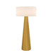 Accord Lighting - One Light Floor Lamp - Conical - Organic Gold- Union Lighting Luminaires Decor