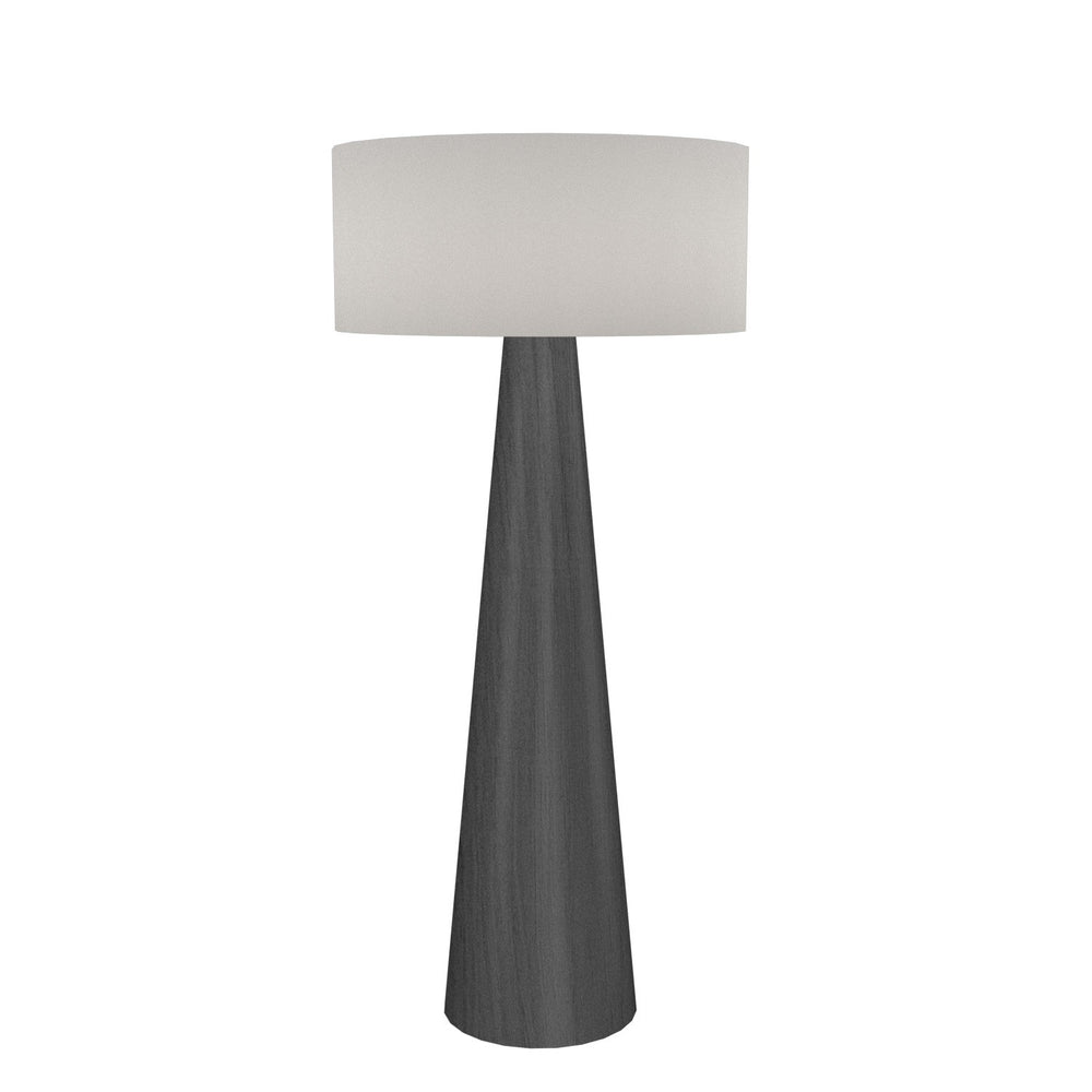 Accord Lighting - One Light Floor Lamp - Conical - Organic Grey- Union Lighting Luminaires Decor