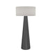 Accord Lighting - One Light Floor Lamp - Conical - Organic Grey- Union Lighting Luminaires Decor