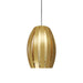 Accord Lighting - One Light Pendant - Barrel - Organic Gold- Union Lighting Luminaires Decor