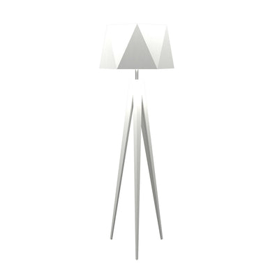Accord Lighting - One Light Floor Lamp - Facet - Organic White- Union Lighting Luminaires Decor