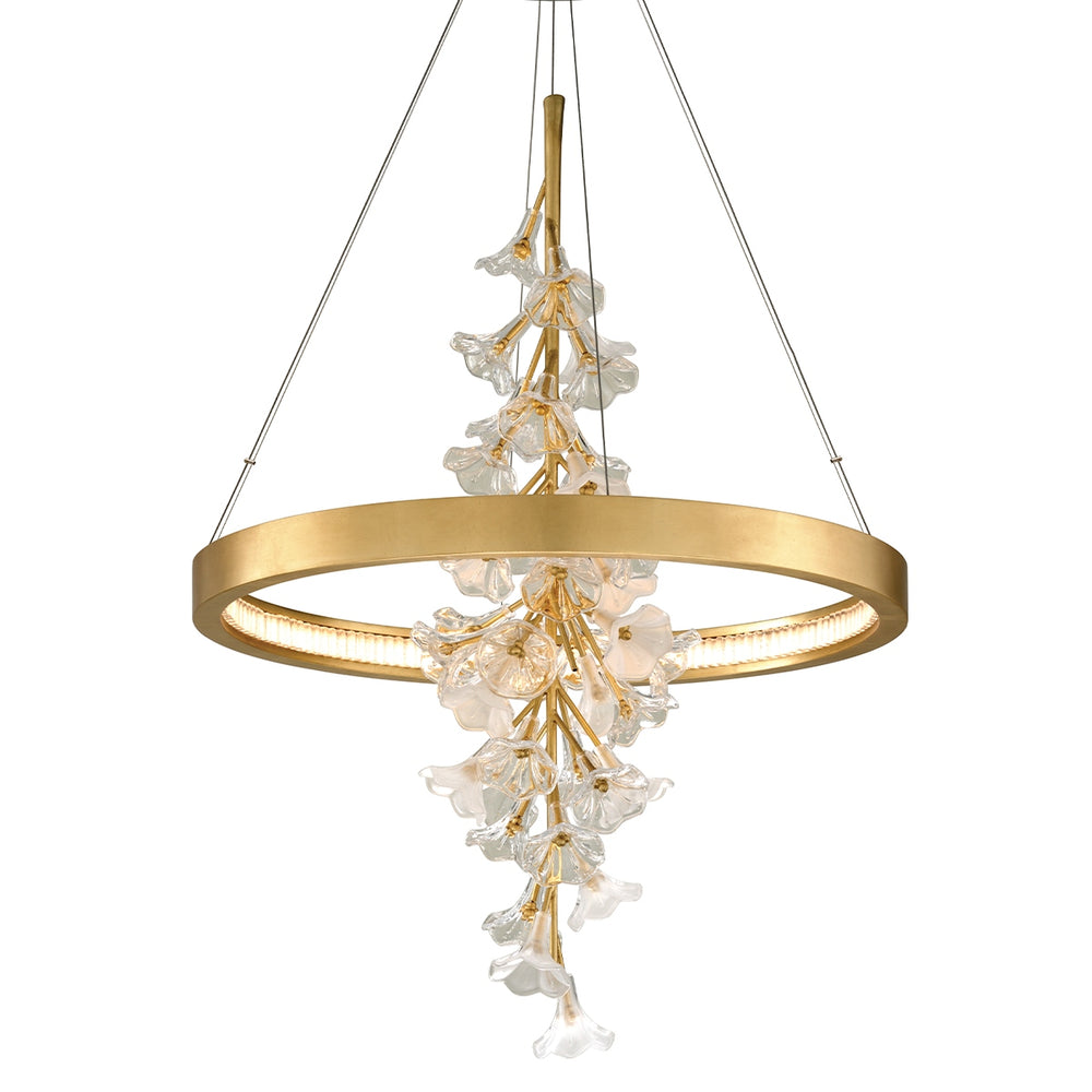 Corbett Lighting Canada - LED Chandelier - Jasmine - Gold Leaf- Union Lighting Luminaires Decor