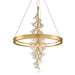 Corbett Lighting Canada - LED Chandelier - Jasmine - Gold Leaf- Union Lighting Luminaires Decor
