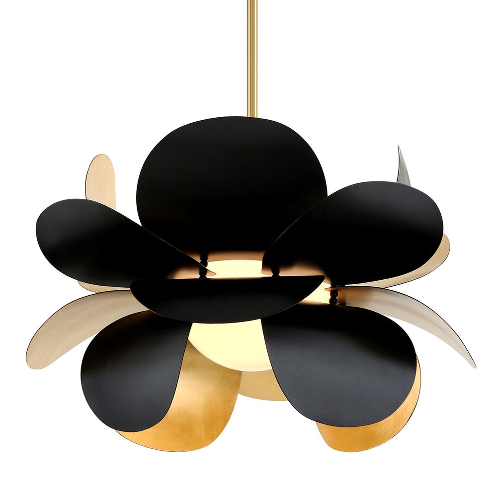 Corbett Lighting Canada - One Light Chandelier - Ginger - Gold Leaf- Union Lighting Luminaires Decor