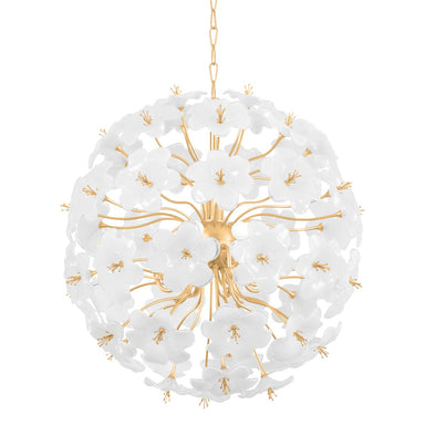 Corbett Lighting Canada - Eight Light Chandelier - Hygea - Gold Leaf- Union Lighting Luminaires Decor