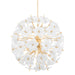 Corbett Lighting Canada - Eight Light Chandelier - Hygea - Gold Leaf- Union Lighting Luminaires Decor