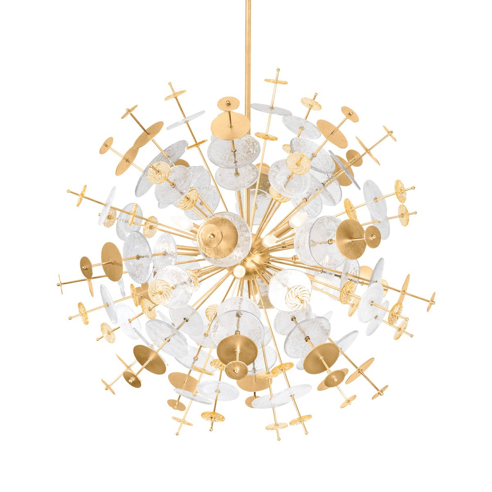 Corbett Lighting Canada - 12 Light Chandelier - Gleason - Vintage Gold Leaf- Union Lighting Luminaires Decor