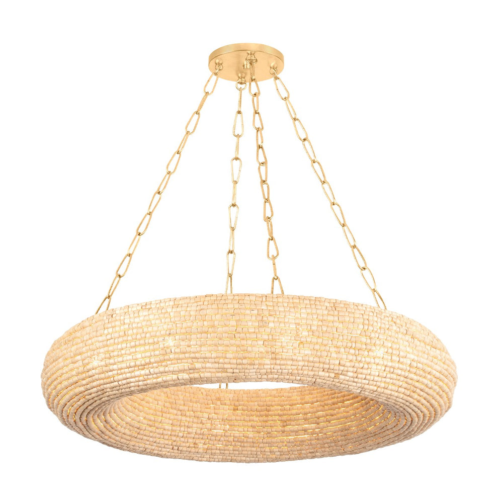 Corbett Lighting Canada - Ten Light Chandelier - Lure - Vintage Gold Leaf- Union Lighting Luminaires Decor